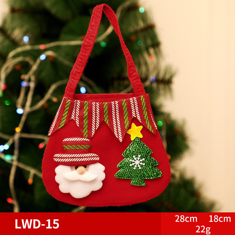 Christmas Gift Portable Brushed Gift Bag